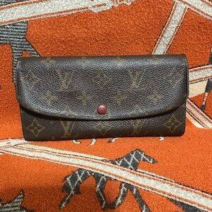Louis Vuitton Brown and Red Wallet